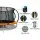 Everfit 12FT Kids Trampoline w/ Safety Net, Ladder, Basketball Set - Heavy-Duty Steel Frame, UV-Resistant, Orange