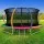 Everfit 14ft Kids Trampoline Rebounder with Ladder & Basketball Hoop, Galvanised Steel Frame, UV-Protected Safety Net