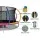 Everfit 14ft Kids Trampoline Rebounder with Ladder & Basketball Hoop, Galvanised Steel Frame, UV-Protected Safety Net