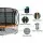Everfit 16FT Kids Trampoline w/ Ladder, Safety Net, Basketball Set, UV-Tested Steel Frame, Anti-Graze Mat - Orange