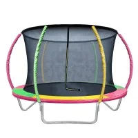 Everfit 8FT Kids Trampoline with Ladder, Safety Net, UV-Tested Anti-Graze Mat, Triple-Rate Springs, 120kg Capacity