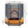 Everfit 4.5FT Kids Trampoline w/ Safety Net & UV-Resistant Mat | Galvanised Frame & Elastic Ropes | Orange | Ages 3-8