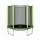 Everfit 6FT Kids Round Trampoline with Enclosure Net, 60kg Capacity and Galvanised Frame Green