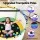 Everfit 140cm Kids Trampoline with Basketball Set Sandbag Boxing Game and Adjustable Gymnastics Bars 150kg Capacity