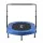 Everfit 56-Inch Foldable Fitness Trampoline Rebounder with Adjustable Handrail Black and Blue