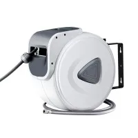 Giantz 10m Retractable Air Hose Reel, Wall Mount, 180° Swivel, UV-Resistant PVC, Auto Rewind, Quick-Connect Fittings Giantz 10m Retractable Air Hose Reel, Wall Mount, 180° Swivel, UV-Resistant PVC, Auto Rewind, Quick-Connect Fittings