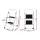 Giantz 2 Step Ladder - Lightweight Steel, Foldable, Non-Slip, Foam Handle, 150kg Capacity, Black/White, 1-Year Warranty