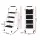 Giantz 4 Step Ladder - Lightweight Folding Steel, 150kg Capacity, Non-Slip, Easy Storage, Indoor/Outdoor Use