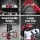 Giantz 65CC Petrol Post Hole Digger Kit, Heavy Duty Steel, 100-300mm Auger Bits, 3m Depth, Anti-Vibration Handle
