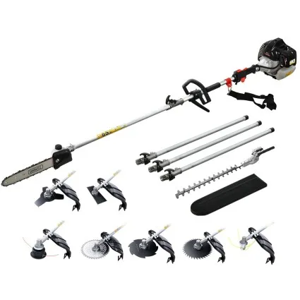 Giantz 62CC Pole Chainsaw 9-in-1 Multi-Tool: Hedge Trimmer, Brush Cutter, Whipper Snipper, 5.6m Reach,
