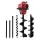 Giantz 92CC Petrol Post Hole Digger with 3m Auger Depth, 65Mn Steel Blades, and Vertical Gearbox for Efficient Digging