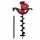 Giantz 80CC Petrol Post Hole Digger with 200mm Auger & 80cm Extension - Heavy-Duty, Easy Start, 1.8m Max Depth