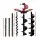 Giantz 80CC Post Hole Digger - Petrol Motor with 3 Auger Bits, Heavy-Duty Steel, 3m Depth, 1-2 Person Operation