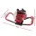 Giantz 80CC 2-Stroke Petrol Post Hole Digger Motor - Heavy-Duty Steel, Easy Start, Vertical Gearbox, Red