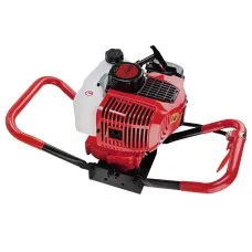 Giantz 80CC 2-Stroke Petrol Post Hole Digger Motor - Heavy-Duty Steel, Easy Start, Vertical Gearbox, Red