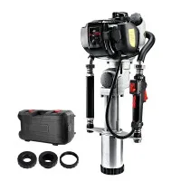 Giantz 38CC 4-Stroke Petrol Post Driver - 75mm Capacity, Vibration Absorption, Heavy-Duty Aluminium Casing, 2-Tonne Force