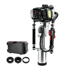 Giantz 38CC 4-Stroke Petrol Post Driver - 75mm Capacity, Vibration Absorption, Heavy-Duty Aluminium Casing, 2-Tonne Force