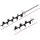 Giantz Power Garden Spiral Auger Drill Bit Set, Heavy-Duty Steel, 75x300mm & 75x600mm, Fits 13mm Chuck, 1