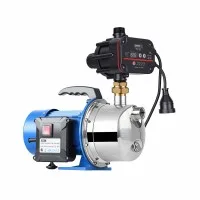 Giantz Garden Water Jet Pump with Automatic Controller 1100W 77L/min 45m Head Stainless Steel Irrigation