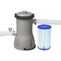 Bestway FlowClear Pool Pump Cartridge Filter 800GPH 3028L/H for Above-Ground Pools with Air Purge Valve and Adaptors