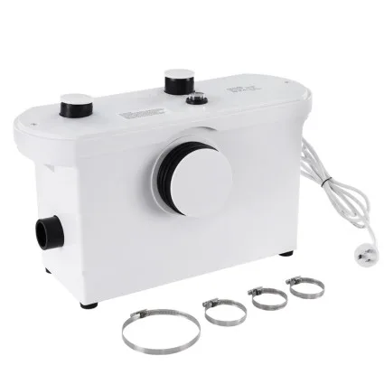 Giantz 600W Macerator Sewerage Pump - Quiet, Stainless Steel Blades, 3 Inlets, 300L/min Capacity, 7m Vertical Pumping