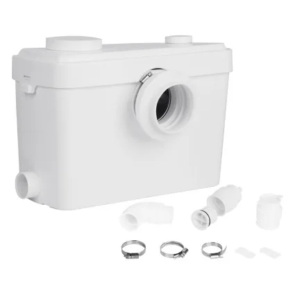 Giantz 600W Fully Automatic Macerator Pump - Quiet 25-35dB, Stainless Steel Blades, 3 Inlets, Pumps 9.5m