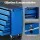Giantz 10-Drawer Tool Chest Trolley, 100kg Capacity, Ball Bearing Slides, Locking Cam and Blue Steel