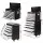 Giantz 15-Drawer Steel Tool Chest Trolley 2-in-1 Storage, Black & Grey, Lockable, Smooth Slides, 360-Degree Wheels