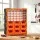Giantz 39-Drawer Tool Organiser with Clear and Orange Bins Black Polypropylene Cabinet 39pc Storage System