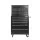 Giantz 14 Drawer Steel Tool Box Chest & Trolley, Lockable Garage Storage with 360° Castors, 61.5x33x112cm, Black