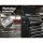 Giantz 14 Drawer Steel Tool Box Chest & Trolley, Lockable Garage Storage with 360° Castors, 61.5x33x112cm, Black