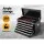 Giantz 15 Drawer Steel Tool Box Cabinet Chest Trolley - Lockable, Non-Slip Liners, 360° Wheels, 68x33x111cm, Black
