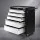 Giantz 5 Drawer Steel Tool Box Cabinet with Lock & Castor Wheels - 75kg Capacity, 61.5x33x74cm, Grey/Black