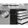 Giantz 5 Drawer Steel Tool Box Cabinet with Lock & Castor Wheels - 75kg Capacity, 61.5x33x74cm, Grey/Black
