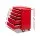 Giantz Red 5 Drawer Steel Tool Box Cabinet Chest Trolley, 75kg Capacity, Lockable, Non-Slip Liners, 360° Castor Wheels
