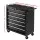 Giantz 6 Drawer Steel Tool Box Cabinet Trolley - Lockable, Non-Slip Liners, 360° Castor Wheels, 100kg Capacity