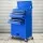 Giantz 7 Drawer Tool Box Cabinet Chest Trolley - Durable Steel, Lockable, Ball-Bearing Slides, Blue, 62x33x98cm