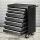 Giantz 7 Drawer Black Steel Tool Box Cabinet Chest Trolley with Lockable Castors, Ball-Bearing Slides & 100kg Capacity