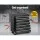 Giantz 7 Drawer Black Steel Tool Box Cabinet Chest Trolley with Lockable Castors, Ball-Bearing Slides & 100kg Capacity