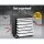 Giantz 7 Drawer Steel Tool Box Cabinet Chest Trolley with Lockable Castors, 100kg Capacity, Grey - 1 Year Warranty