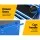 Giantz 7 Drawer Steel Tool Box Cabinet Trolley, 100kg Capacity, Lockable, Non-Slip Liners, Blue, 61.5x33x72