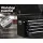Giantz 9 Drawer Steel Tool Box Cabinet, Black - Lockable Storage Organiser with Ball Bearing Slides & Non-Slip Liners