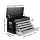 Giantz 9 Drawer Tool Box Cabinet - Durable Steel, Lockable, Non-Slip Liners, 75kg Capacity, Black & Grey Finish