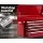 Giantz 9 Drawer Red Tool Box Cabinet - Steel, Lockable, Ball Bearing Slides, Non-Slip Liners, 60x26x38cm Organiser