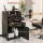 Artiss Professional Salon Station Rolling Cart with 2 Drawers, 2 Tool Holders and Lockable Wheels Black