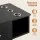 Artiss 105cm Wall Mounted Salon Station Cabinet for Hair Styling with Lockable Drawers and Tool Holders Black