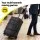 Giantz Folding Trolley Portable Hand Truck Lightweight Travel Luggage Trolley 25kg Adjustable Handle Black