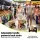 Giantz Folding Trolley Portable Hand Truck Lightweight Travel Luggage Trolley 80kg Capacity Silver 3 Position Handle