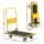 Giantz Platform Trolley Hand Truck Folding Platform Cart 150kg Nonslip Base Foldable Handle Yellow