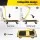 Giantz Platform Trolley Hand Truck Folding Platform Cart 150kg Nonslip Base Foldable Handle Yellow